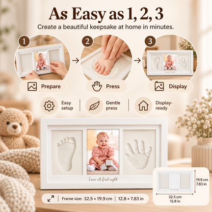 Handprint & Pawprint Keepsake Frame